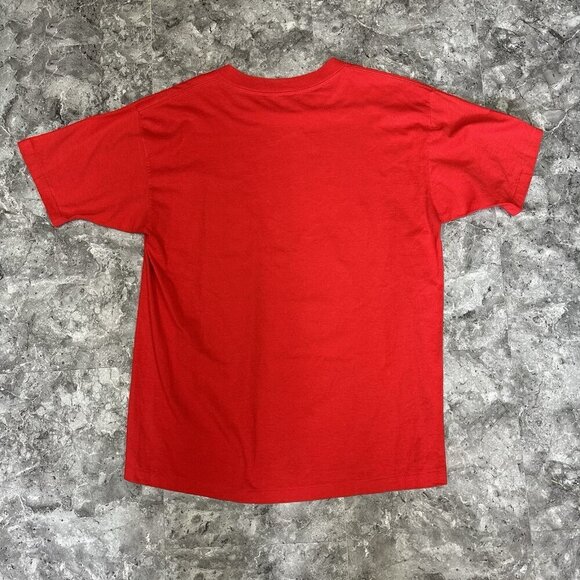 Vintage Montreal Canadiens T-Shirt Single Stitch Red 1989 80s NHL Trench XL - Picture 2 of 9